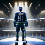 NHL Trade Rumors: Nikita Zadorov and Vancouver Canucks’ Strategic Moves Vancouver Canucks defenseman Nikita Zadorov in action, amidst NHL trade rumors