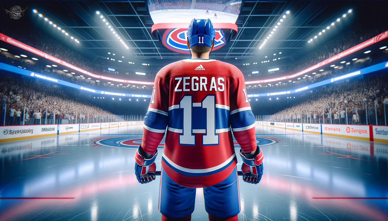 Trevor Zegras in action, potentially the next big Montreal Canadiens player following trade rumors.