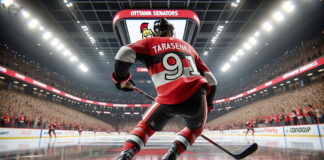 Vladimir Tarasenko in Ottawa Senators jersey, potential trade target before NHL deadline