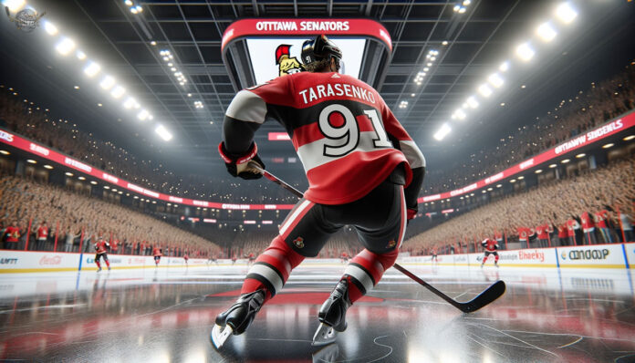 Vladimir Tarasenko in Ottawa Senators jersey, potential trade target before NHL deadline