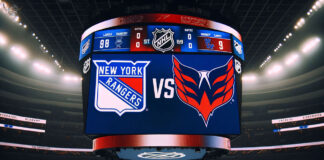 Washington Capitals and New York Rangers players in action, NHL game preview and analysis