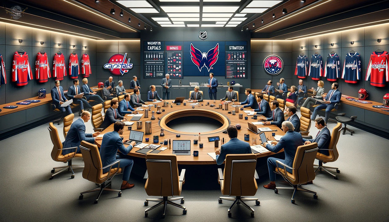 Washington Capitals strategizing in team meeting for NHL 2024 trade deadline