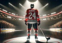 Chicago Blackhawks potential new player Kaapo Kakko in action on the ice