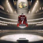 Chris Chelios Jersey Retired | Blackhawks Honor Legend Chris Chelios Blackhawks jersey raised to rafters