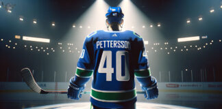 Elias Pettersson, Vancouver Canucks, hockey jersey