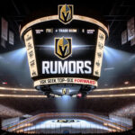 Vegas Golden Knights Eye Top-Six Forward After Stone Injury Vegas Golden Knights logo with a trade deadline graphic overlay