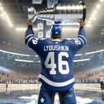 Toronto Maple Leafs Make a Splash, Land Ilya Lyubushkin Toronto Maple Leafs Ilya Lyubushkin in blue and white jersey