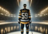 Jake Guentzel Pittsburgh Penguins jersey close-up