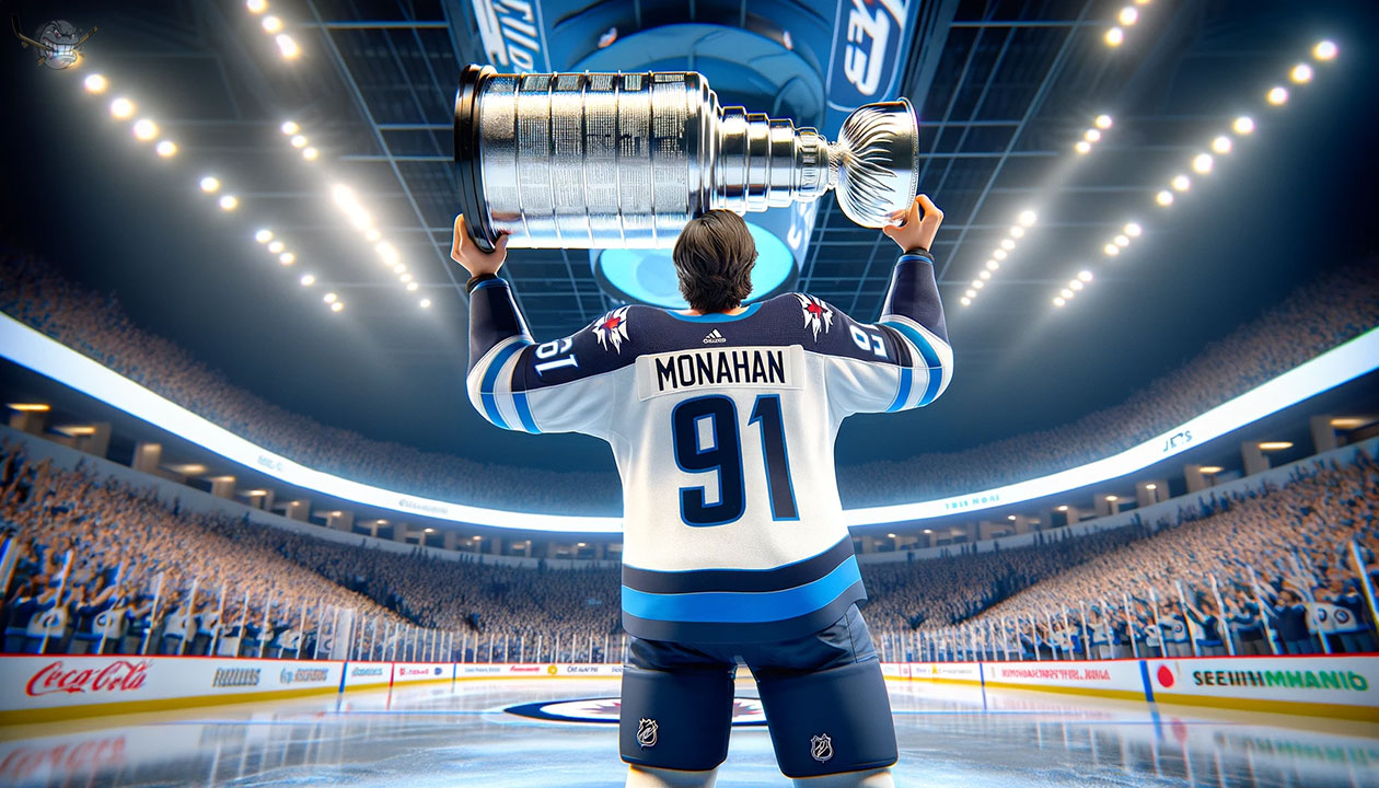 Winnipeg Jets New Center Sean Monahan in Action, Post-Trade from Montreal Canadiens