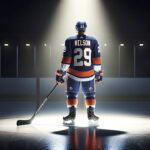 NHL Trade Rumors: Brock Nelson on the Block this offseason? Brock Nelson, New York Islanders jersey, hockey stick