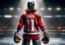 Chris Simon in action during his NHL career