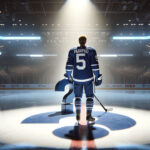 Colton Parayko in Toronto Maple Leafs jersey wondering if he will be traded?