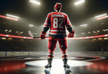 Jesperi Kotkaniemi skating during Carolina Hurricanes game