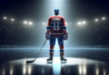 Trevor Zegras wearing a Montreal Canadiens jersey