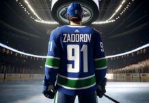 Nikita Zadorov Vancouver Canucks hockey jersey