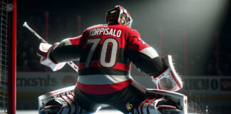 Ottawa Senators jersey with team logo representing potential goaltending trade target