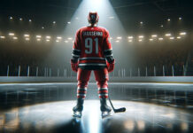 Vladimir Tarasenko wearing a Carolina Hurricanes jersey pondering if he will be traded at the NHL trade deadline