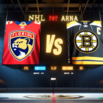 How to Watch Boston Bruins vs. Florida Panthers on TV Today Boston Bruins and Florida Panthers hockey teams facing off on the ice.