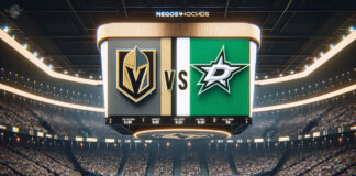 Vegas Golden Knights and Dallas Stars face off in NHL playoff game