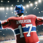 Josh Anderson Canadiens jersey looking dejected