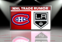 Montreal Canadiens and Los Angeles Kings logos with the headline: NHL Trade Rumor