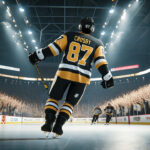 Sidney Crosby celebrates a goal