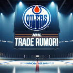 Can the Edmonton Oilers Afford Warren Foegele This Offseason? Edmonton Oilers logo on an NHL scoreboard with the words NHL trade rumor