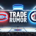 Montreal Canadiens Target Winnipeg Jets’ Nikolaj Ehlers in Potential Blockbuster Trade | NHL Trade Rumors Montreal Canadiens and Winnipeg Jets logo with the words trade rumor between the logos