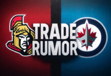 Ottawa Senators and Winnipeg Jets logo with the word trade rumor