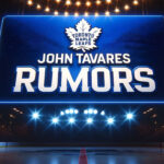 NHL Trade Rumors: John Tavares Attracts Interest Despite Hefty Contract Toronto Maple Leafs logo with the words John Tavares rumors below the logo