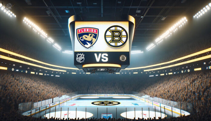 Florida Panthers vs. Boston Bruins: NHL Playoffs Game 6 Live Stream, TV Channels, & Betting Odds Florida Panthers and Boston Bruins logo with the word vs. between the logos.