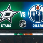 How to Watch Stars vs. Oilers Game 3: TV, Streaming, & Odds (May 27) Dallas Stars and Edmonton Oilers logo on an NHL scoreboard with the word vs. between the logos