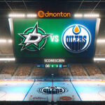 How to Watch Dallas Stars vs. Edmonton Oilers Game 4 Tonight: TV, Streaming & Radio | May 29, 2024 Dallas Stars and Edmonton Oilers logos on an NHL scoreboard with the word vs between the logos.