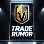 NHL Rumors: Chandler Stephenson Set to Test Free Agency? Vegas Golden Knights logo with the words trade rumor below the logo