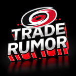 Jake Guentzel Trade Rumors: Will He Re-Sign with Carolina Hurricanes? Carolina Hurricanes logo with the words trade rumor below