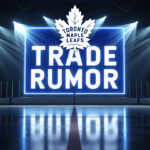 NHL Trade Rumors: Toronto Maple Leafs Fielding Calls on Mitch Marner Toronto Maple Leafs logo with the words trade rumor below the logo