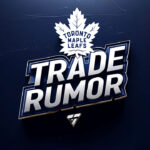 Max Domi Trade Rumors: Will He Re-Sign with Toronto Maple Leafs? | NHL Trade Rumors Toronto Maple Leafs logo with the words trade rumor below the logo.