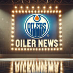 Edmonton Oilers Eye $40 Million Investment in McDavid, Draisaitl, and Bouchard Contracts Edmonton Oilers logo with the words Oiler news below the logo