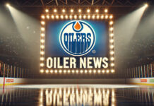 Edmonton Oilers logo with the words Oiler news below the logo