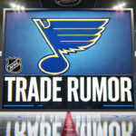 St. Louis Blues Could Trade Pavel Buchnevich This Offseason St. Louis Blues logo with the words trade rumor below the logo