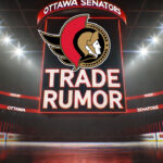 Ottawa Senators Open to Trading No. 7 Pick in 2024 NHL Draft Ottawa Senators logo with the words trade rumor below the logo
