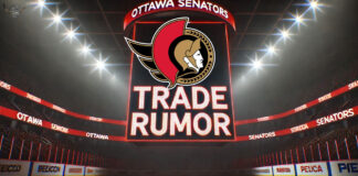 Ottawa Senators logo with the words trade rumor below the logo