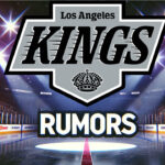 Potential Los Angeles Kings Trade Candidates for the 2024-25 NHL Season LA Kings logo with the words trade rumors below the logo