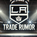 LA Kings Rumors: Will a Slow Start Trigger a Rebuild? LA Kings logo with the words trade rumor below the logo