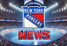 New York Rangers logo with the word News below the logo