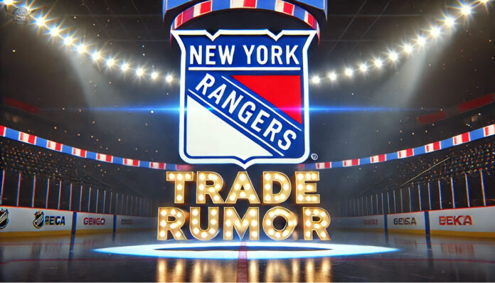 Jacob Trouba Trade Rumors: Rangers' Efforts to Move Their Captain New York Rangers logo with the words trade rumor below the logo