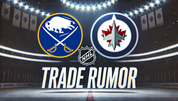 Analyzing the Ehlers-Kulich-Östlund Trade Between Winnipeg and Buffalo Buffalo Sabres and Winnipeg Jets logos with the words trade rumor below the logos