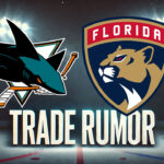 San Jose Sharks Trade Rumors: The Hunt for a Right-Shot Defenseman San Jose Sharks and Florida Panthers logos with the words trade rumor below the logos