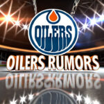 Oilers Face Tough Decision on Broberg Amidst St. Louis’ Massive Offer Sheet Edmonton oilers logo with the words Oiler Rumors below the logo
