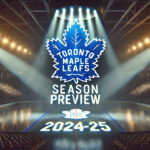 Toronto Maple Leafs Season Preview 2024-25 Toronto Maple Leafs logo with the words Season Preview 2024-25 below the logo